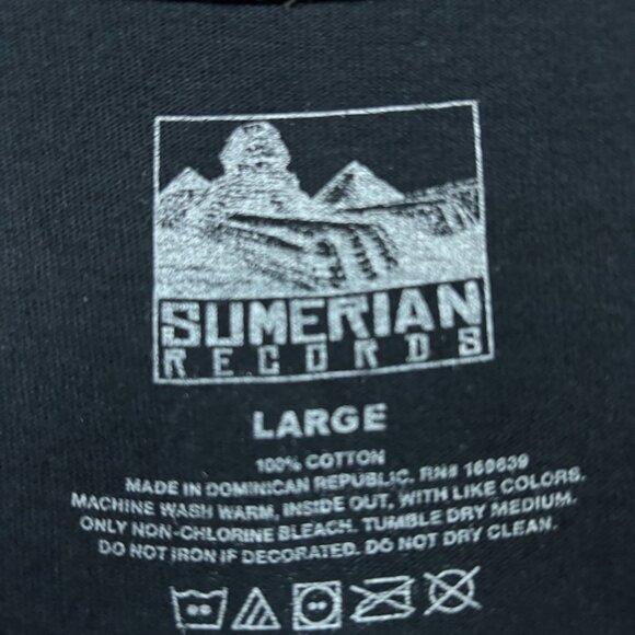 Asking Alexandria Into the Fire Lyric Metalcore Band Tee L - Picture 4 of 4